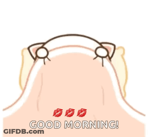 Dog Laying In Bed Good Morning GIF