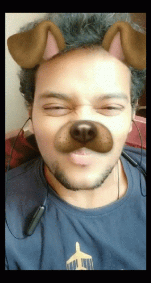 Dog Man Camera Filter GIF