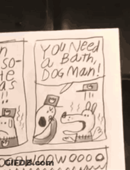 Dog Man Comic Clips GIF