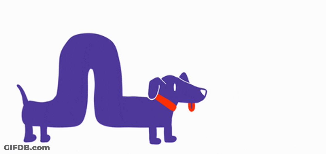 Dog Moving Caterpillar GIF