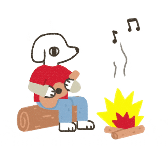 Dog Playing Guitar & Singing GIF