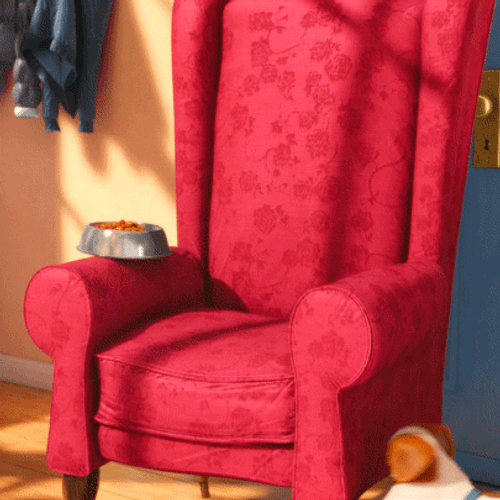 Dog Relaxing In Couch GIF