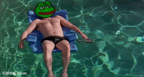 Dog Riding Jet Ski In Ocean With Floating In To Boost GIF