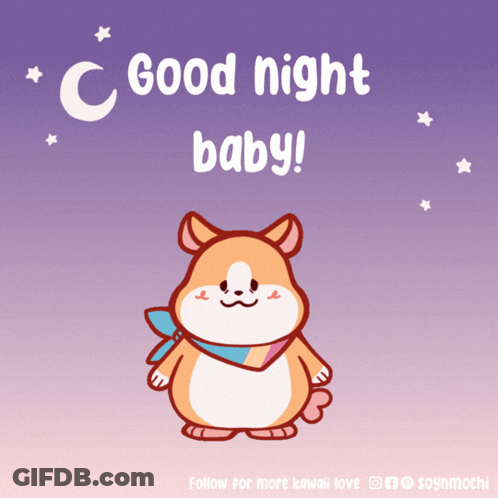 Dog Saying Good Night Baby GIF