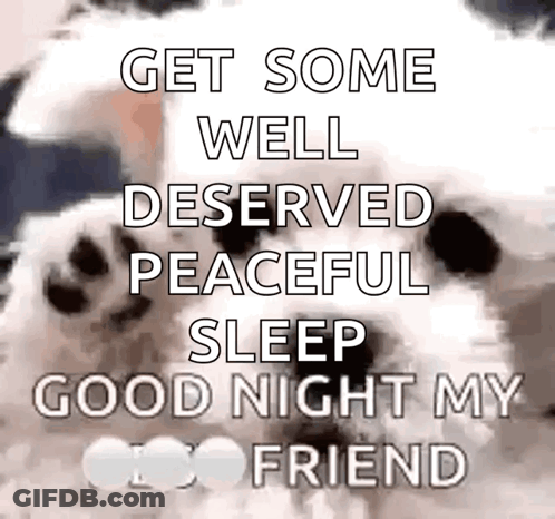 Dog Saying Good Night GIF