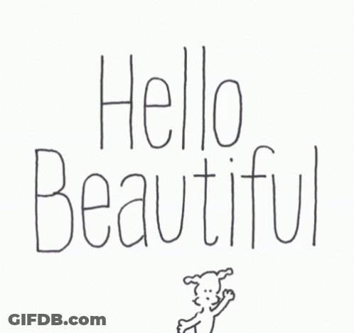 Dog Saying Hello Beautiful GIF