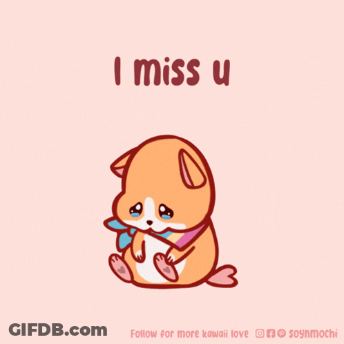 Dog Saying I Miss U GIF