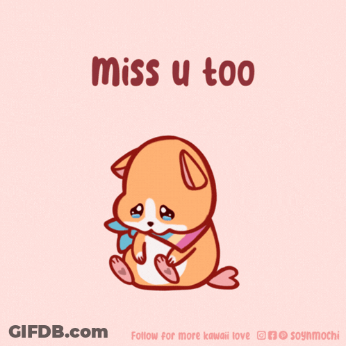 Dog Saying Miss U Too GIF