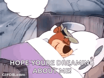 Dog Sleeping In Bed Hope You're Dreaming About Me GIF