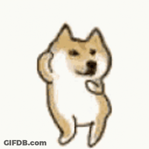 Dog Standing On Hind Legs Waving Paw GIF