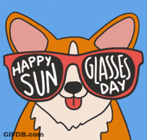 Dog Sunglasses Happy Sun Glasses Day GIF
