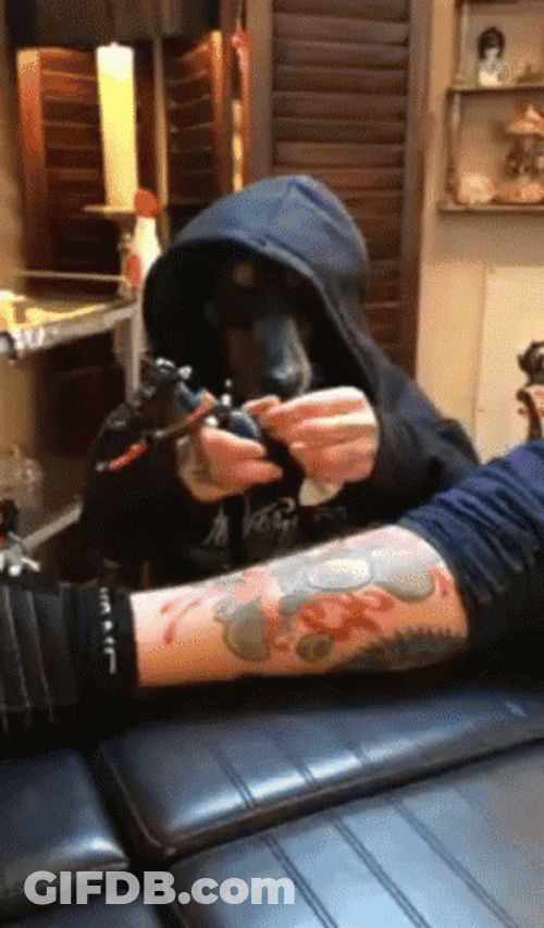 Dog Tattoo Artist GIF