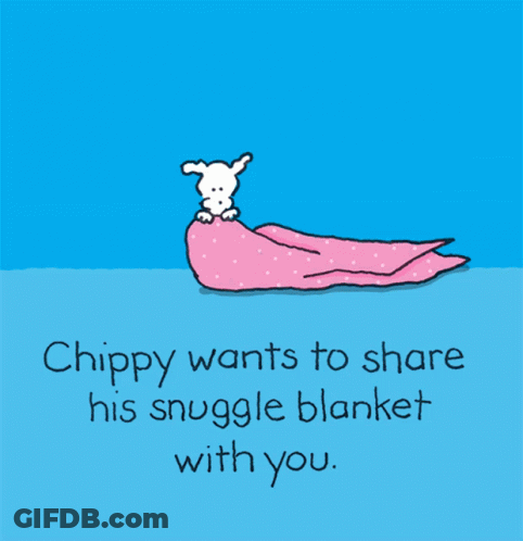 Dog Under Pink Blanket Chippy Share Snuggle Blanket GIF