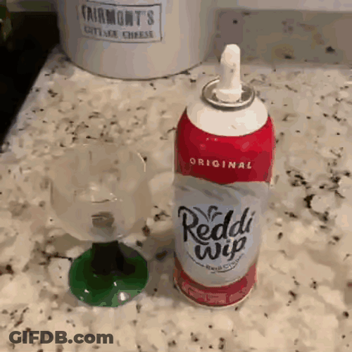 Dog Wanting Whipped Cream GIF