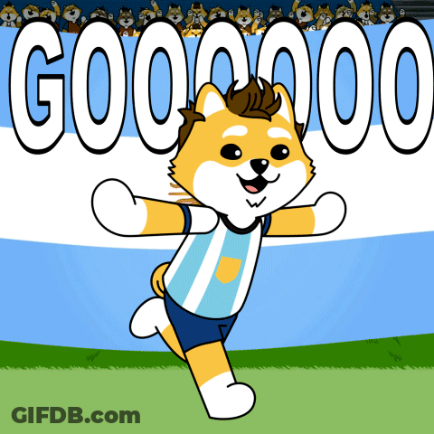Dog Wearing Argentina Shirt GIF