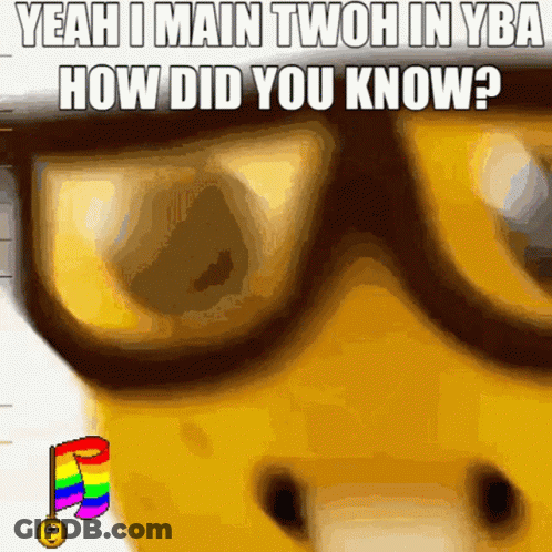 Dog Wearing Glasses Saying Yeah I Main Twoh In Yba How Did You Know GIF