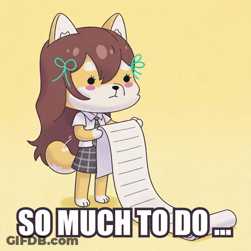 Dog Wearing Hat Chewing Toilet Paper GIF