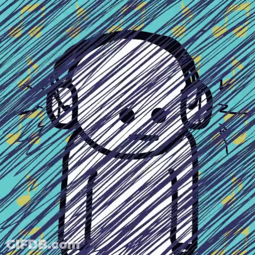 Dog Wearing Headphones GIF