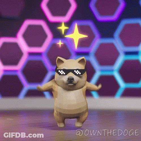 Dog Wearing Sunglasses Dancing Ownthedoge GIF
