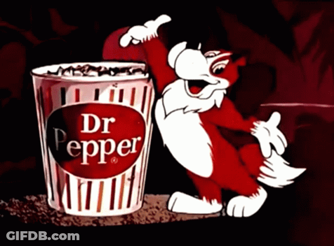 Dog With Dr Pepper Popcorn GIF