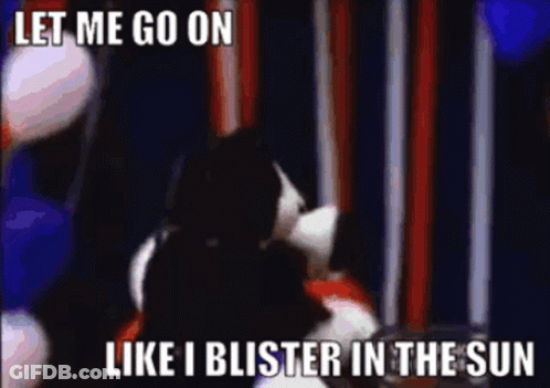 Dog With Let Me Go Blister In The Sun GIF