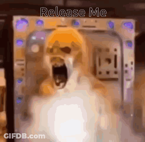 Dog With Open Mouth Saying Release Me GIF