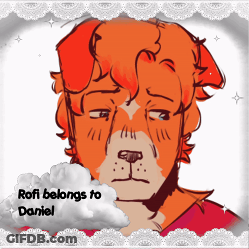 Dog With Text Roti Belongs To Daniel GIF