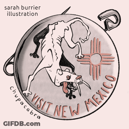 Dog With Words Visit New Mexico GIF