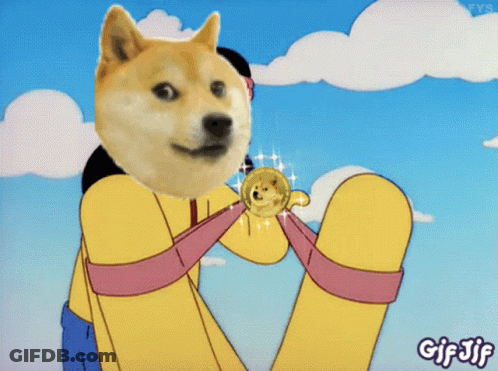 Doge Coin Saying Wow GIF