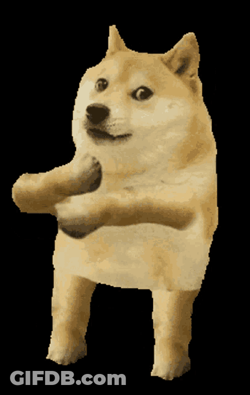 Doge Dancing Like A King GIF