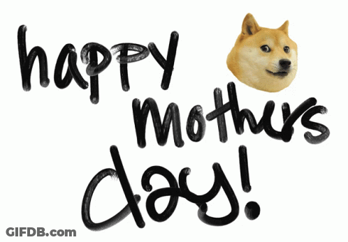 Doge Laying Next To To The Moon Sign GIF