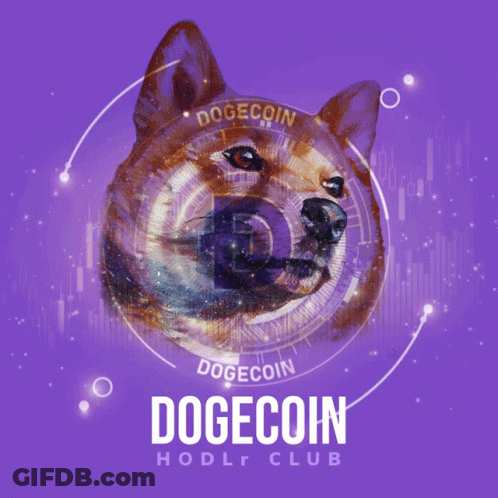 Dogecoin HODL Club Poster GIF