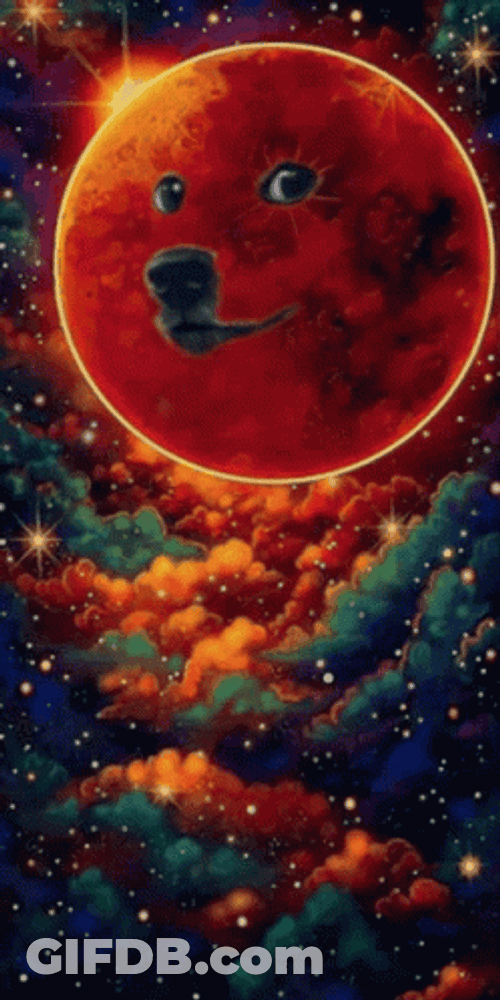 Doggie Face Planet Mars GIF