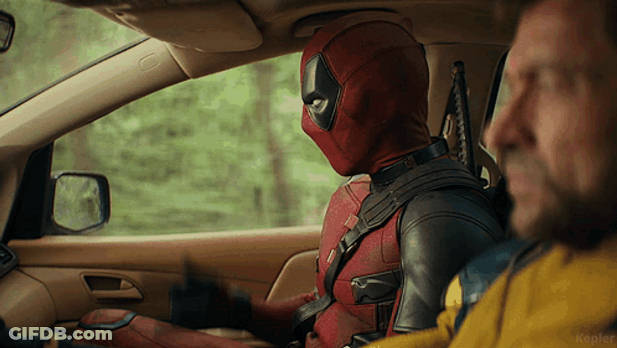 Dogpool Deadpool Spiderman Pew GIF
