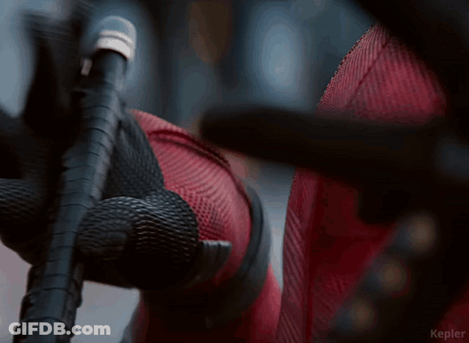 Dogpool Spiderman Blade GIF