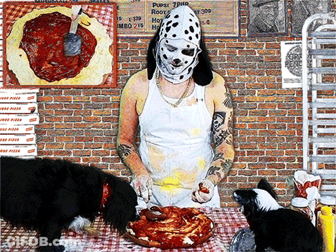 Dogs Pizza Party GIF