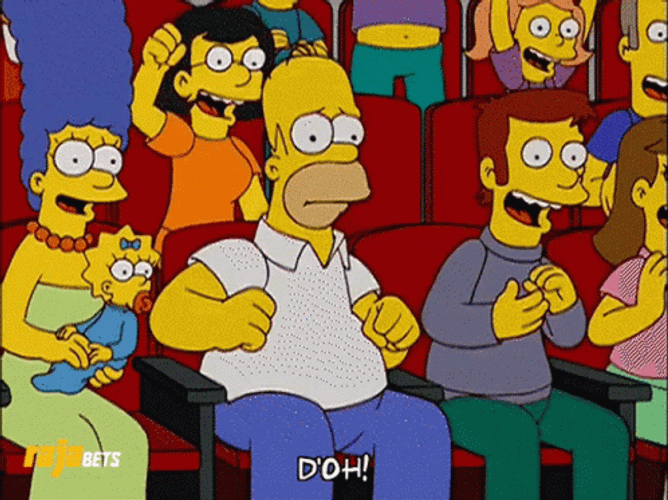 Doh Homer Simpson In Movie Theater GIF