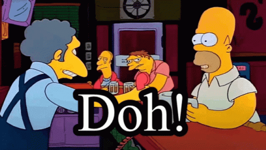 Doh Problematic Homer Simpson GIF