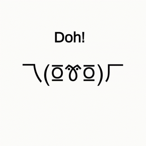 Doh Skeptical Emoji GIF