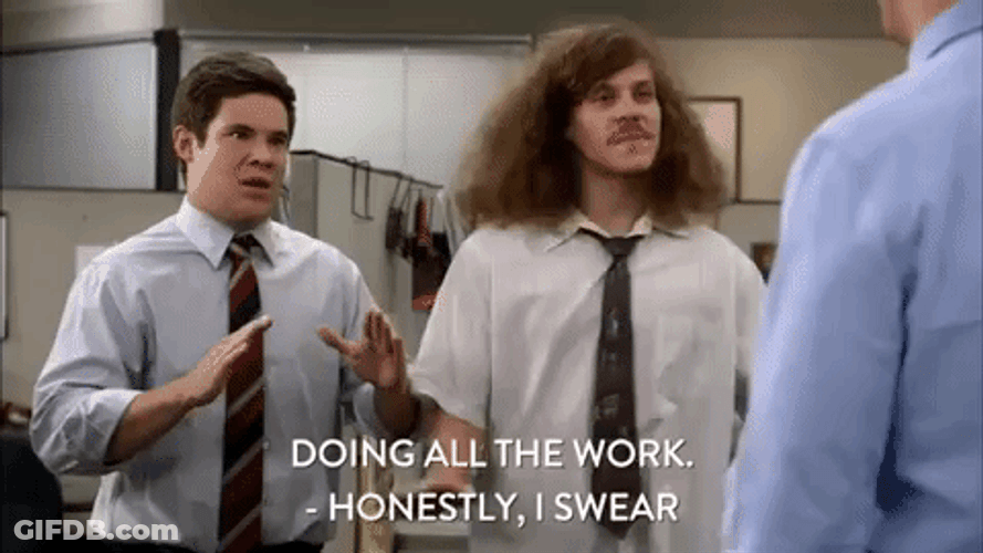 Doing All Work When I Work With Retards GIF