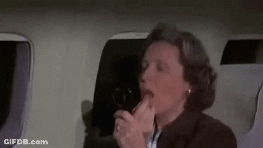 Doing Make Up While Turbulence Meme GIF