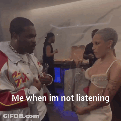 Doja Cat Me When Not Listening GIF