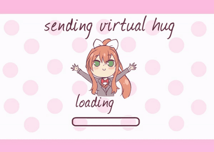 Doki Doki Virtual Hug GIF