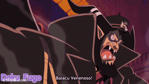 Doku Fugo Holding Purple Bubble GIF