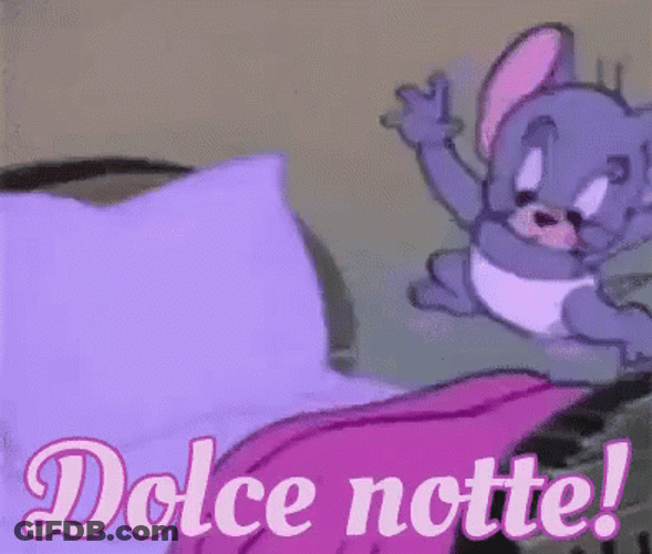 Dolce Notte Buona Notte Jerry Going To Bed GIF