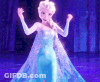 Doll In Blue Dress Dancing GIF