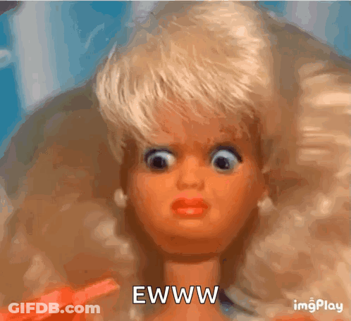 Doll Surprised Ewww GIF