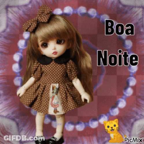 Doll With Boa Noite GIF