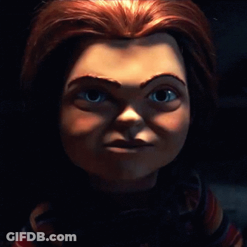 Doll With Red Eyes GIF