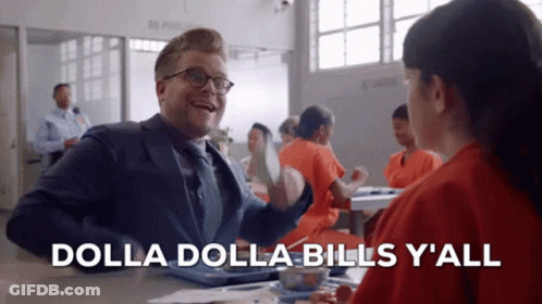 Dolla Bills Yall Raining Money GIF